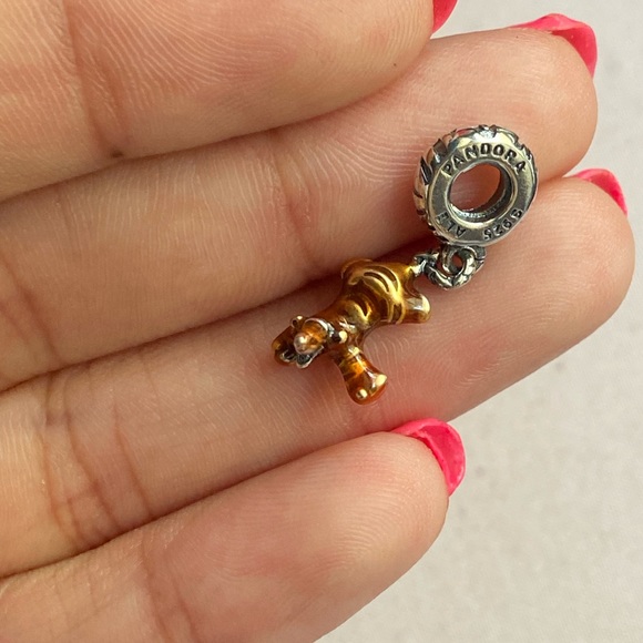 Disney x Pandora Winnie the Pooh Tigger Dangle Charm - Picture 1 of 3